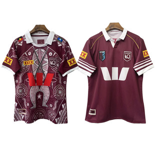 2026/27澳大利亚马鲁土著橄榄球衣休闲短袖t恤 QLD rugby jersey