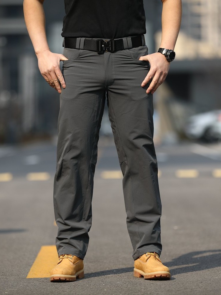 Dragon Spy Tactical Trousers Stretch Spring and Summer Slim Splash-proof Water-resistant Wear-resistant Combat Pants Straight-leg Business Casual Pants