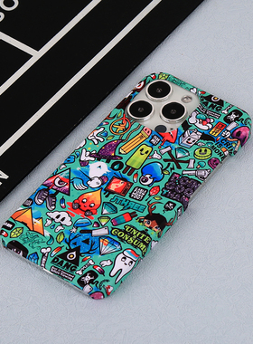 iPhone16Pro Max时尚绿色简约14Plus半包菲林硬壳潮流15个性大气男女款13Pro适用苹果12轻薄哑光磨砂手机壳