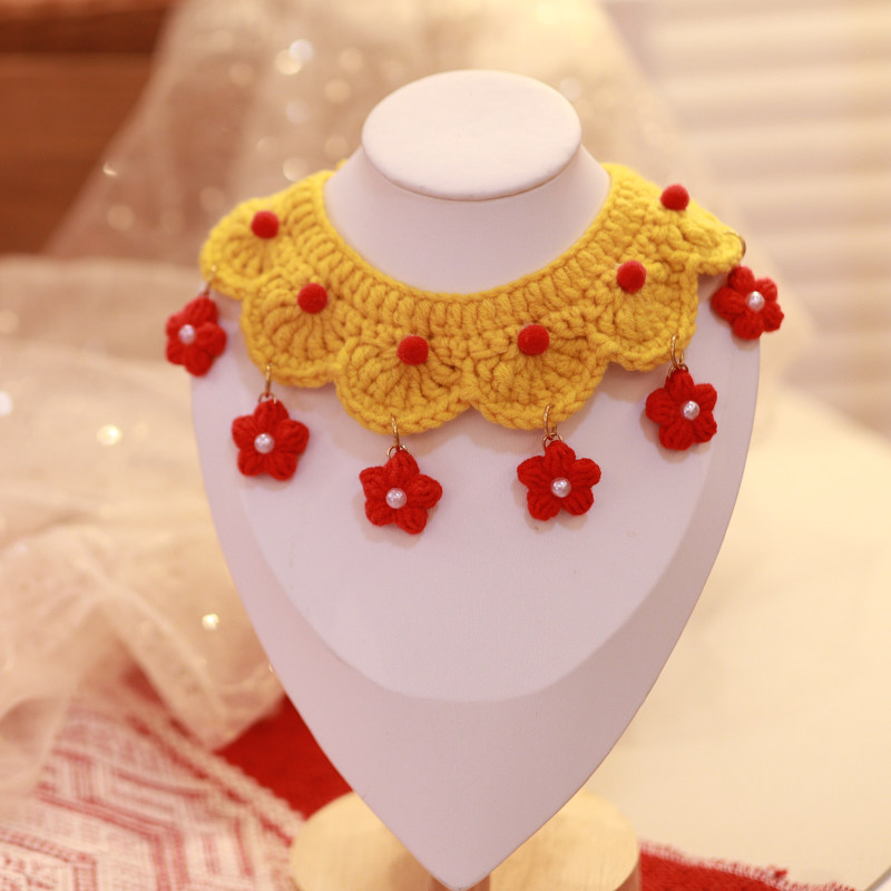 新年宠物项圈猫咪狗狗兔子针织围脖口水巾新年饰品拍照,宠物/宠物食品及用品,领结,淘宝优惠券,粉丝福利购,淘宝优惠卷