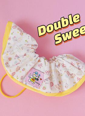 宠物卡通口水巾比熊泰迪布偶防脏脖套猫咪狗狗弹力可爱围脖围嘴