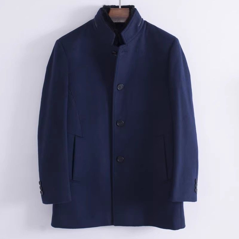 高档兔毛内胆加厚羊绒毛呢大衣男秋冬商务中长款立领保暖派克外套,男装,毛呢大衣,淘宝优惠券,粉丝福利购,淘宝优惠卷