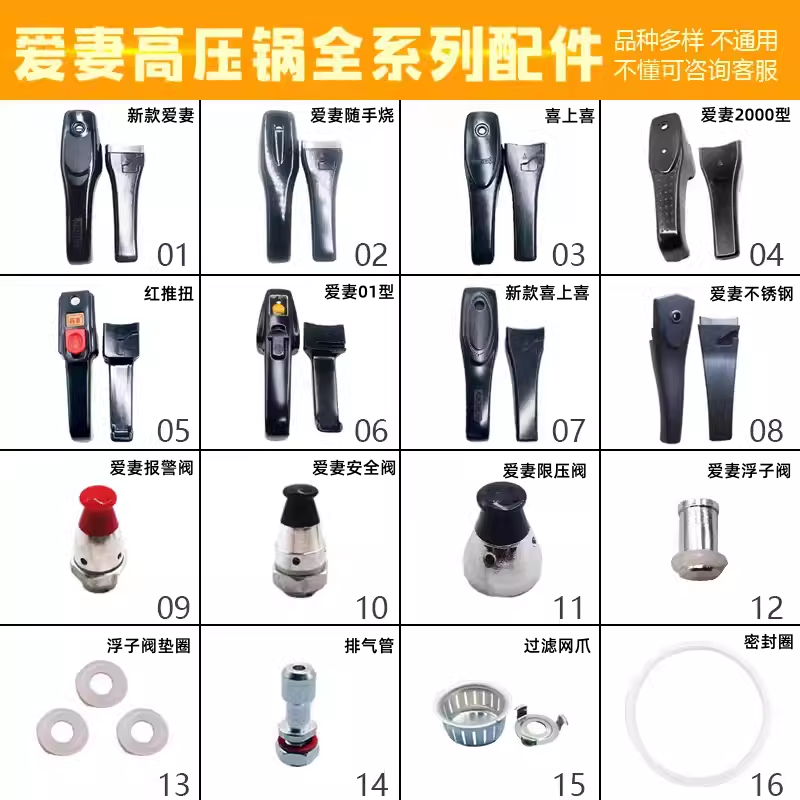 爱妻高压锅系列手柄配件