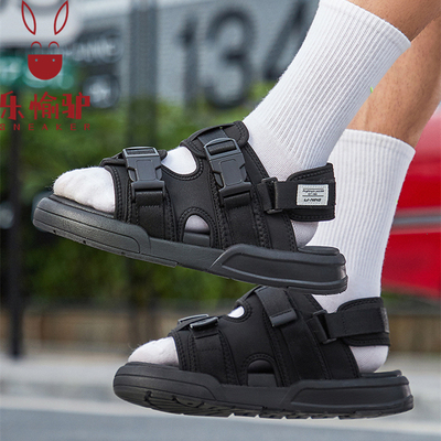 李宁2024新款魔术贴沙滩COCA迪士尼联名男女运动凉鞋拖鞋AGLR019