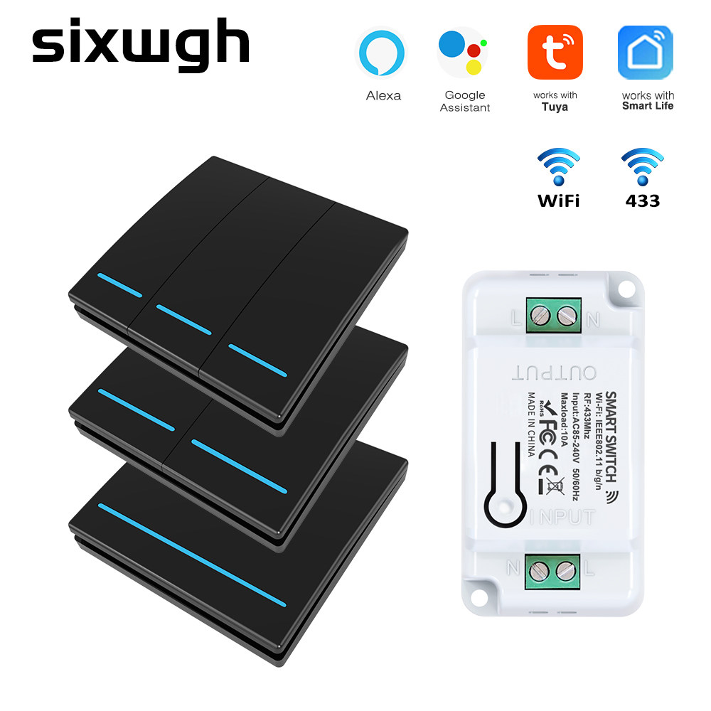 涂鸦WiFi无线遥控开关接受模块免布线220V智能无线家用开关贴