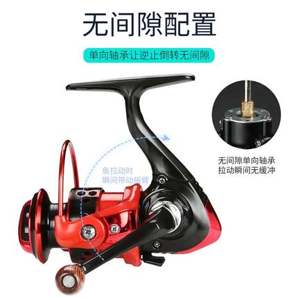 红孩儿小型小号迷你全金属渔轮鱼轮渔线轮路亚马口轮矶钓竿纺车轮