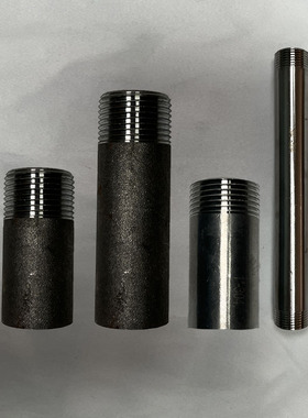 加长加厚无缝钢管焊接熟铁外螺纹接头单头丝高压碳钢内接头1050mm