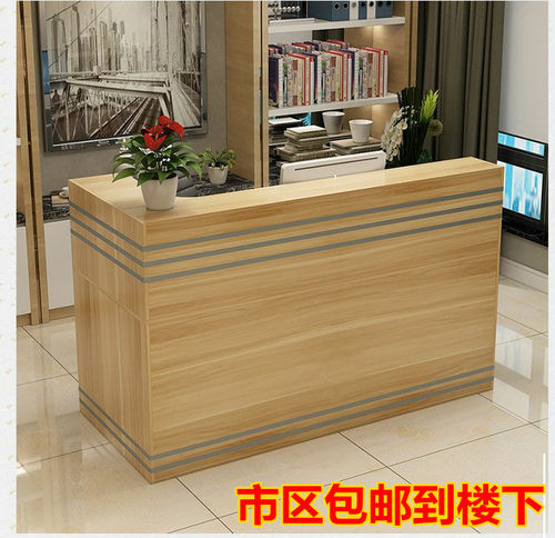 拐角办公桌烤漆前台接待台