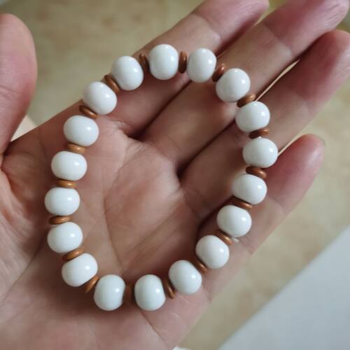 天然罗甸玉小苹果算盘珠手链和田玉手串男女情侣玉石手链手饰