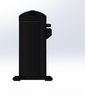 涡旋螺杆压缩机3D建模图纸用于制冷空调系统谷轮ZF11K4E TFD设计