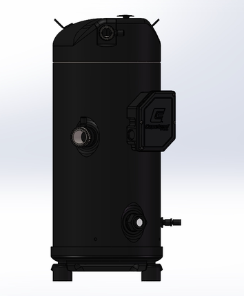 涡旋螺杆压缩机3D建模图纸用于制冷空调系统谷轮ZF34K4E-TFD设计