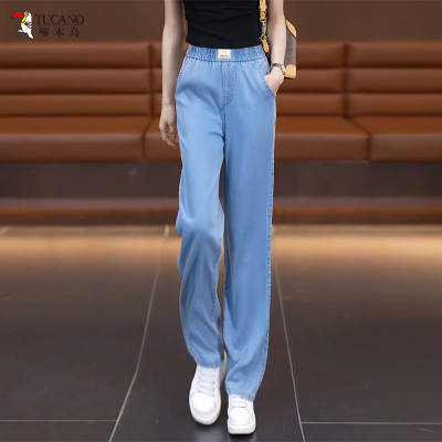 啄木鸟天丝牛仔裤女夏季新款