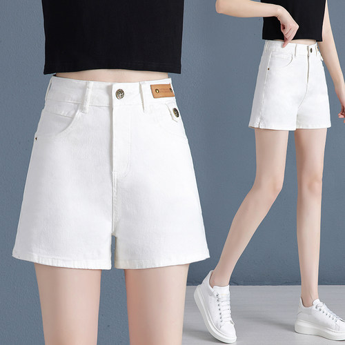 啄木鸟短裤女2026年夏季新款高腰小个子显瘦a字休闲弹力阔腿裤子