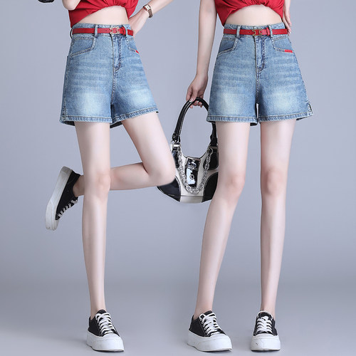 啄木鸟牛仔短裤女设计感2026新款夏季宽松显瘦复古百搭热裤三分裤
