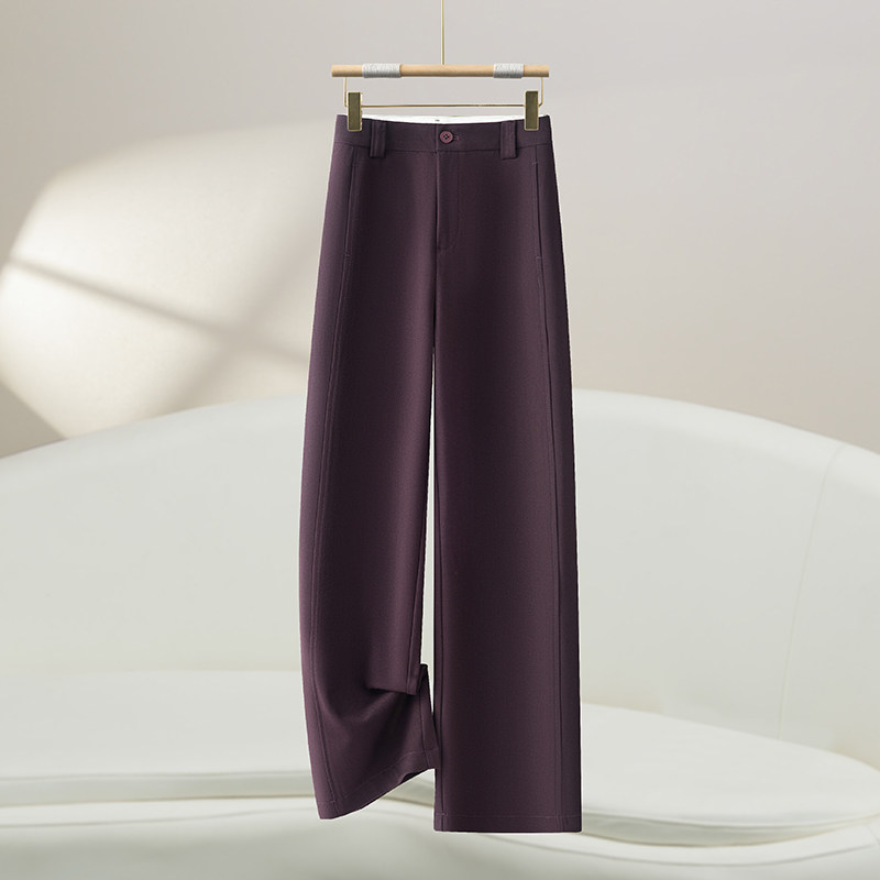 啄木鸟时尚直筒裤女秋冬新款垂感时尚抗皱高腰显瘦窄版阔腿裤,女装/女士精品,休闲裤,淘宝优惠券,粉丝福利购,淘宝优惠卷