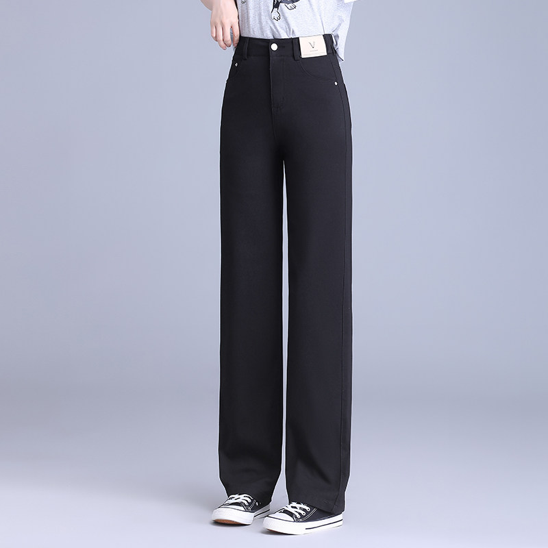 啄木鸟阔腿牛仔裤女流行爆款春夏高腰显瘦冰丝休闲直筒裤子,女装/女士精品,牛仔裤,淘宝优惠券,粉丝福利购,淘宝优惠卷