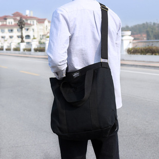 简约学生帆布包男女韩版 韩国2021新款 休闲单肩斜挎包手提 包邮 差包