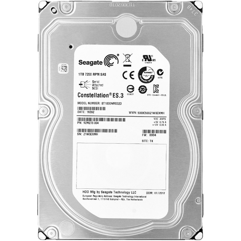 Seagate/希捷企业级硬盘1TB 7200转 3.5英寸 SAS接口ST1000NM0023
