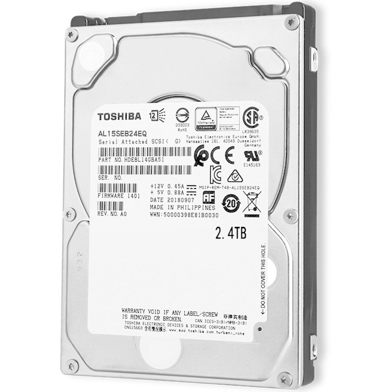 TOSHIBA/东芝服务器机械硬盘2.4TB 2.5英寸 SAS AL15SEB24EQ行盘