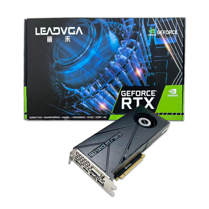 丽禾(LEADVGA)NVIDIA GeForce RTX2070 8G涡轮显卡定制公版盒包