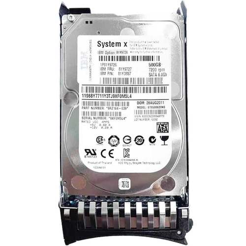 联想/lenovo 服务器硬盘500G 7.2K SATA 2.5英寸 81Y9726 81Y9727