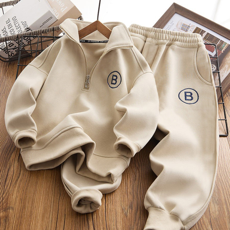 男童春装时髦卫衣套装新款潮儿童装春季两件套春秋款帅气大童