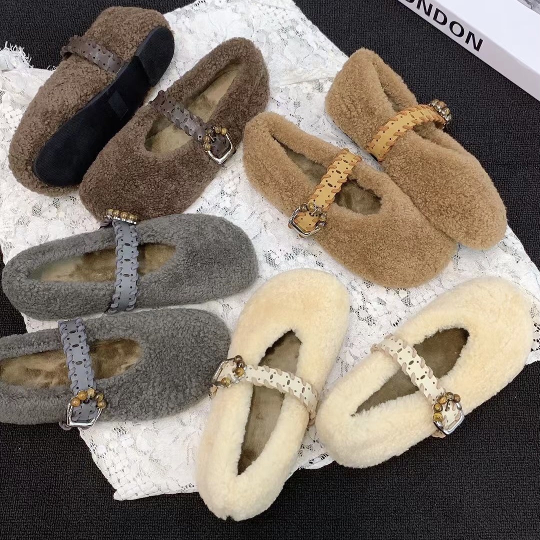 2025新款毛毛鞋女外穿秋冬
