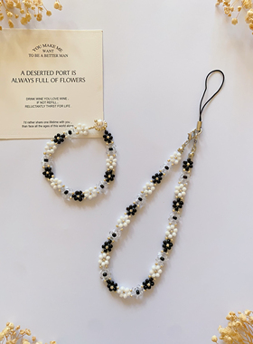 水色银刀 原创设计新款手工制作串珠手链时尚简约百搭饰品手机链