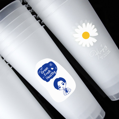 90口径奶茶杯一次性商用带盖定制