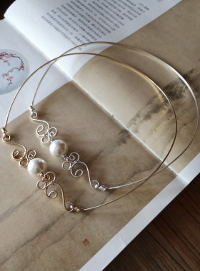 [观心]小龙女项圈999银/包金定制