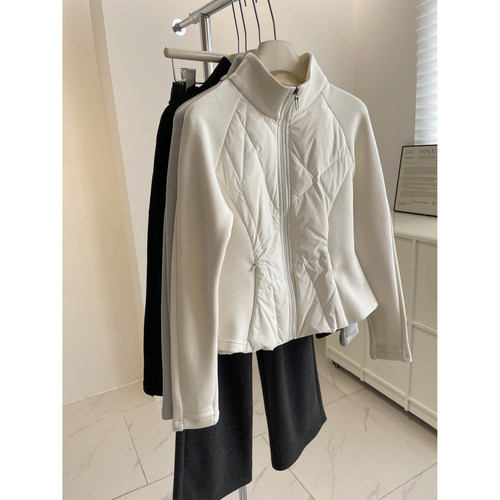 lu系修身防风保暖白鸭绒羽绒服