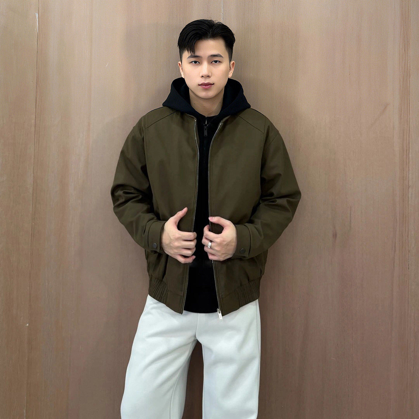 假两件拼接加绒加厚外套男士冬季高级感连帽美式工装夹克棒球棉服,男装,棉衣,淘宝优惠券,粉丝福利购,淘宝优惠卷