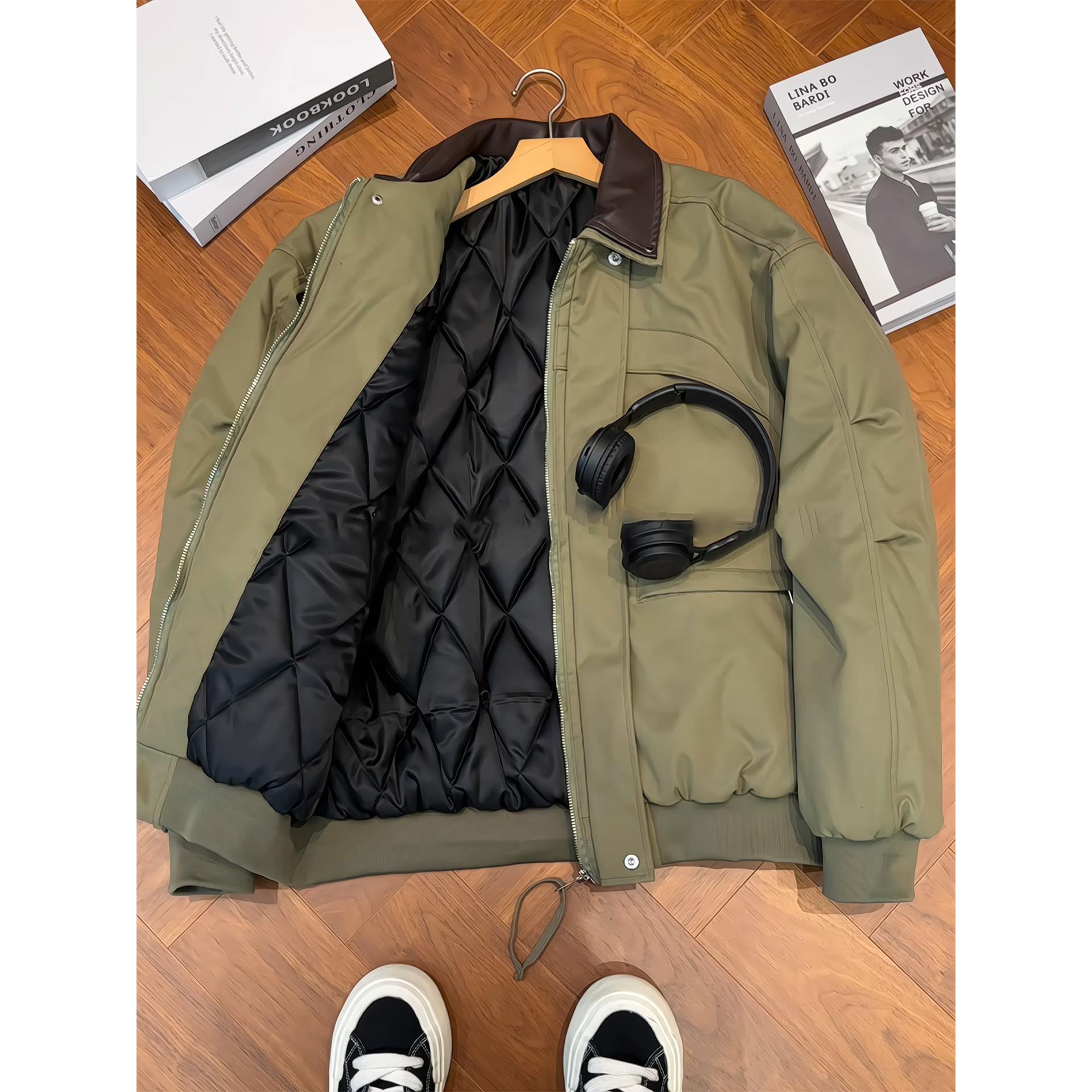 美式飞行夹克棉服男款冬季