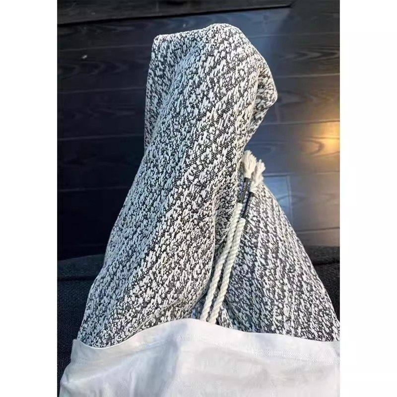 小香风粗花针织卫裤男秋冬加绒加厚裤子垂感慵懒风美式直筒休闲裤,男装,休闲裤,淘宝优惠券,粉丝福利购,淘宝优惠卷