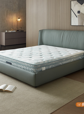 全友家居 18823 4R微感应独立袋装弹簧双效零压羊毛床垫1.5 1.8米