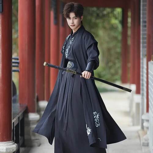 AB（服饰类）男款古装男服装武侠战术飞鱼服将军战服锦衣卫战国袍