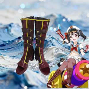漫工坊love 子定制动漫游戏cosplay靴子定做 live海军觉醒cos鞋