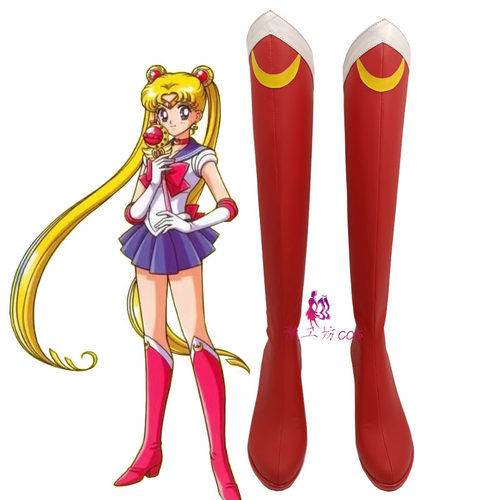 美少女战士cos鞋动漫万用鞋靴