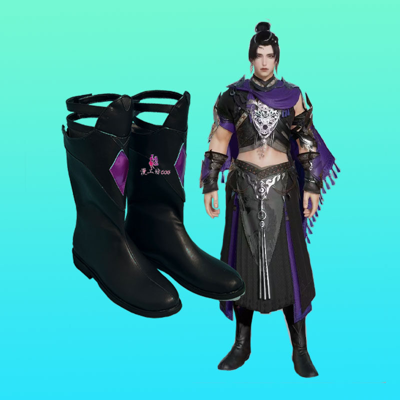 漫工坊剑W三剑侠情缘晓天毒哥cos鞋定制动漫游戏cosplay靴子定做