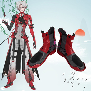 漫工坊鸣潮伤痕cos鞋子定制动漫游戏cosplay靴子来图定做