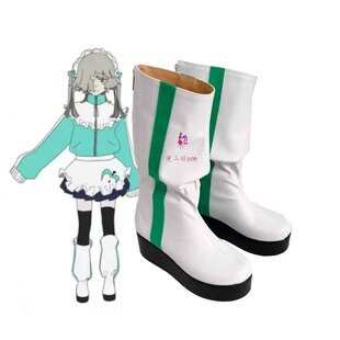 漫工坊初音未来转生苹果cos鞋子定制动漫游戏cosplay靴子来图定做