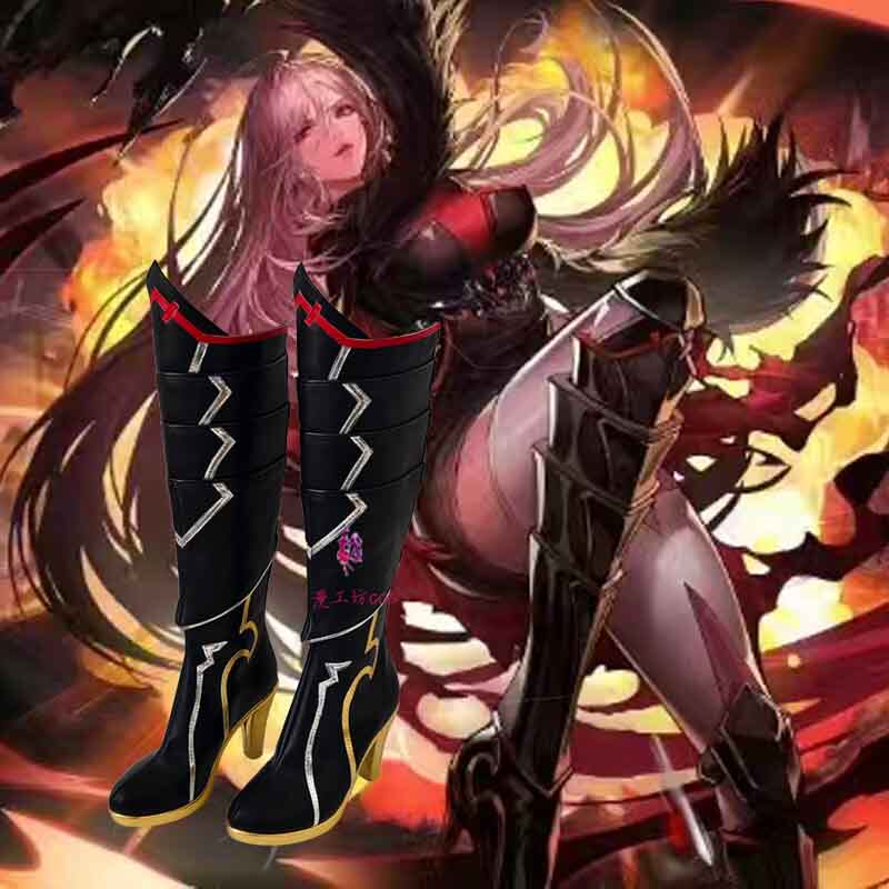 漫工坊女鬼剑契魔者cos鞋子定制