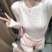 Brandy 内搭外穿修身 Girl BM官网花边领碎花百搭外穿打底长袖