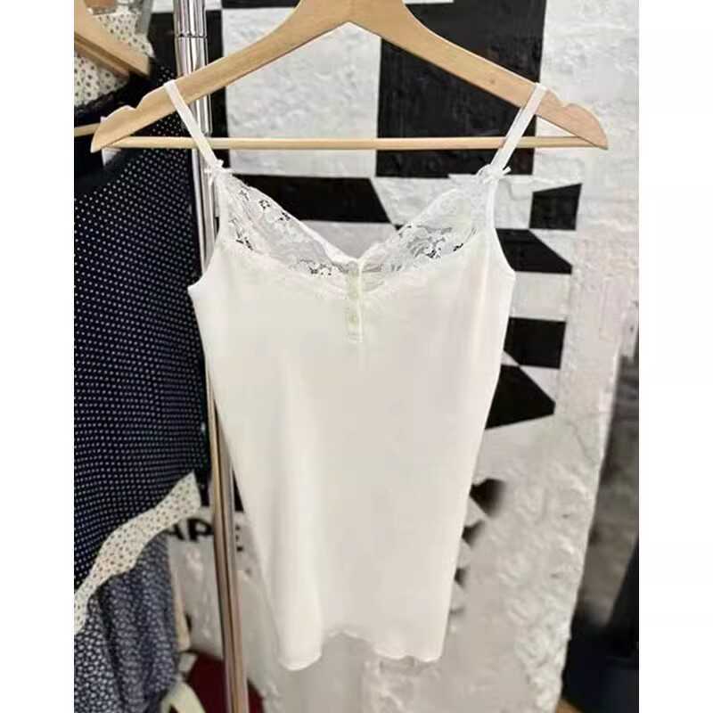 纯色双蝴蝶结BM吊带背心新款女装