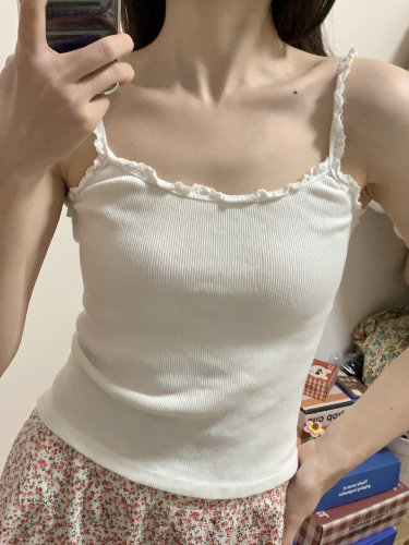 甜辣设计感小吊带背心