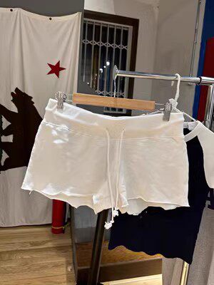 bm短裤毛边热裤女美式复古