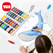 奕思瑞儿童花生手抓蜡笔不脏手蜡笔可水洗宝宝画画幼儿园油画棒