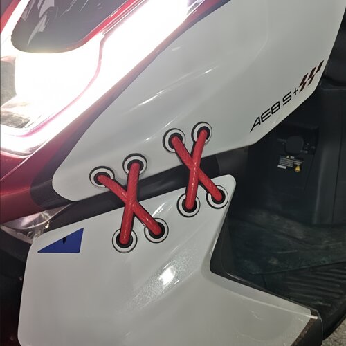 适用极核AE4/SE/MAX/AE5iAE6/AE7/AE8个性创意鞋带3D立体仿真贴纸