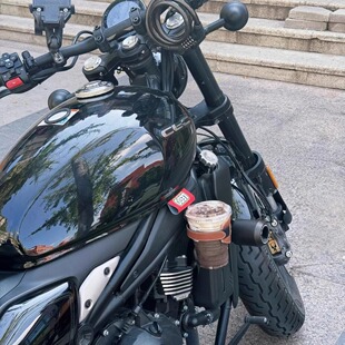 适用春风450CLC新款改装件水杯壶瓶保险护杠平衡横杆支架水杯配件