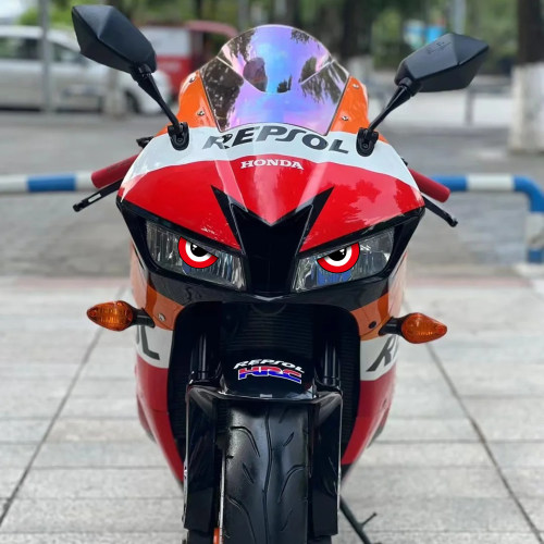 适用本田CBR600RR/CBR650R车头大灯3D夜光眼睛装饰贴改装个性拉花